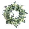 Decorative Flowers Garland Wreath Front Door Party Lighted Christmas For Battery Operated Winter Signs Porch