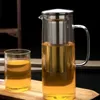 Pote de vidro para café frio Pote de água fria com filtro Bule de chá Pote de café gelado Pote de café gelado Máquina de café frio