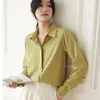 Women's Blouses Korean OL Commuter Chiffon Shirt Women Long Sleeve Top Professional Shirts