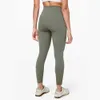 Hohe Taille Yoga Hosen Frauen Push-up Fitness Leggings Weiche LL Elastische Hüfte Lift T-förmigen Sport Running Training dame 28 Farben 15