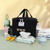 Diaper Bags Small Mother Baby Bag Diaper Bags Waterproof Bear Embroidery Thermal Insulation Mommy Bag Food Storage Bags Fashion Bento bag 230715