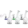 1 Stück 6,2 Zoll Handraucher-Wasserpfeife 14 mm weibliche Glasbong Heady Mini Dab Rigs Bong kleiner Bubbler-Becher Recycling-Aschefänger-Rig mit männlichem Glas-Ölbrennerrohr