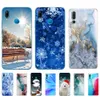 Dla Huawei P20 Lite 5.84 "Etui dla Huawei P20 Pro Pro Silicon Soft TPU Cover telefon Huawei Marble Snow Snow Zimowe Boże Narodzenie