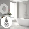 Wall Clocks Clock Kitchen Bathroom Waterproof Small Digital Silent Home Decor Shower With Sucker Grey