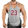 Męskie topy czołgowe marka 23 Gym Tank Top Men Fitness Ubranie męskie kulturystyka