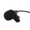 Microfones Mini Portátil Clip-on Lapela Hands-free 3,5mm Jack Condenser Microphone Mic For Computer PC Laptop Alto-falante