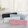 Stylish Glitter Sequin Pencil Case Large Capacity Storage Pouch For School Supplies Stationery Pen With Smooth Zipper