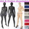 Unissex 8 cores Spandex Silk Catsuit Trajes Sexy Women Men Bodysuit Traje Halloween Party Fancy Dress Cosplay Terno M304287D