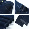 Jeans da uomo 2023 Uomini d'affari Primavera Pantaloni casual dritti moda Pantaloni larghi in denim elasticizzato leggero estivo 230715