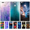 Couverture Téléphone étui pour huawei P9 LITE PLUS 2016 Doux Tpu Silicone Couverture Arrière 360 Pleine Protection Impression Transparente Coque