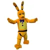 2019 Fabrik Five Nights at Freddy's FNAF Toy Creepy Yellow Bunny Maskottchen Cartoon Weihnachtskleidung240g