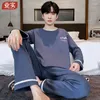 Men's Sleepwear Pajamas For Men Lon Sleeve Top Pants Pijama Para Parejas Nitown Mens Winter Cotton Ome Clotes Loune Set 2 Piece