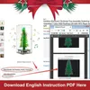 3D Рождественская елка музыкальная коробка для пайки проекта DIY Электронная наука сборка с 7 цветами Flash Light LAD1178J