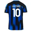 2024 خاصة Dzeko Inters Lautaro Lukaku Soccer Jerseys Barella Milans J. Correa 24 25 Football Shirt Calhanoglu Gagliardini Men Kids Kids Tops 16-4xl