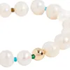 Strand vlen Natural Freshwater Pearl Браслет для женщин -ювелирных изделий друзей Boho растяжение Pulseras Mujer