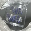 偽の爪手作りの花の蝶のプレスY2Kショートフェイクネイル接着剤再利用可能なバレエ長いcoのヒントアートギフト230715