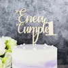 Andra evenemangsfest leveranser personlig namn ålder Happy Birthday in Spanish Cake Topper Custom Gifts Children's Birthday Cake Topper Birthday Party Decor 230715