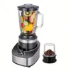 Liquidificador de bancada inox para shakes e smoothies, jarra de vidro de 50 onças, ideal para purê, triturar gelo, shakes e smoothies