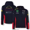 Sweats à capuche pour hommes F1 Redbulls Sweat à capuche Formule 1 Fans de course Motorsport Veste zippée Automne Hiver Sweat-shirt surdimensionné Manteau décontracté Grande taille