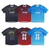 Camiseta de alta calidad Trapstar, camiseta de fútbol de manga corta de verano, camiseta de manga corta con degradado de secado rápido de malla suelta D3
