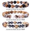 Hebra UODCM Multicolor 7 Chakra 8mm cuentas pulseras hombres Yoga energía Reiki curación imagen jaspe piedra para mujer joyería