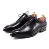 Herren Kalbskin klassisches echtes Lederkleid Ganzes Schnüre Schnüre -up Spitze Braun Black Business Office Formale Schuhe