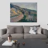 Wysokiej jakości ręcznie robione Claude Monet Malarstwo olejne Droga do Giverny 2 Krajobraz płótno