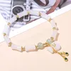 Naturel Blanc Jade Bambou Forme Sac Chanceux Chaîne Bracelet Femmes Style Chinois Fu Caractère Gland Pendentif Brin Bracelets Cadeau