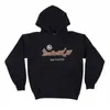 メンズフーディーズペインからの豪華なブラックIan Connor Sicko Pullover Hoody Hooded Sweatshirts Velvet Cotton Thick Fleece US＃240