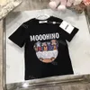 Kids Summer T-shirts Designer Tees Boys Girls Fashion Bear Letters Mosaic Printed Tops Children Casual Trendy Tshirts more Colors Luxury tops high quality 2023 New
