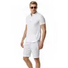 Mens Tracksuits Summer Fashion Cotton Linen Beach Tshirt Shorts Sets Thin Soft Slim Fit Sports Men Clothing Suits for 230715