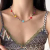 Halsband, klassischer Vintage-Schmuck, zarte bunte Sterne, Perlenkette, trendige Halskette, romantischer Schmuck, Accessoires im koreanischen Stil