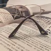 サングラスフレームKatkani Men and Women's Fashion Retro Big Frame Glasses超軽量装飾光学処方箋01-17918