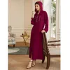 Ethnic Clothing Eid Hooded Abayas For Diamonds Women Muslim Dubai Long Maxi Dress Turkey Arab Kaftan Islam Party Moroccan Djellaba Gown