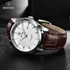 Benyar Fashion Mens Watches Top Brand Luxury Military Quartz Watch Leather Waterproof Sport Watch Men Clocks Reloj Hombre 2023