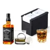 Bakformar 2x Crystal Clear Ice Ball Maker-sfärisk whisky magasin mögel tillverkare (bubbelfri 2-kavitet 2.35 tum mögel) a