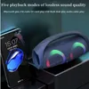 Przenośne głośniki Wodoodporne 100W o dużej mocy głośnik Bluetooth RGB Kolorowy lekki bezprzewodowy subwoofer 360 stereo otoczenia TWS FM Boombox 230715