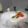 Блюда тарелки ручной салаты Специальные чаши сухой ледяной концепция Стеклянная кулинария Половогусная чаша Молекулярные деликатесы Create2912
