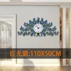 Relojes de pared Reloj grande de lujo Sala de estar Hogar Mecanismo de arte decorativo Reloj de cuarzo Zegar Scienny Ideas de regalo FZ539