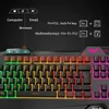 Clavier Souris Combos HAVIT KB558 Filaire Gaming Clavier Souris Kit RVB Rétroéclairage 104 Touches avec Repose-Poignet US UK Allemand Disposition Clavier Pour PC Portable 230715