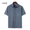 Camisas informales para hombre, camisa de manga corta de lino de verano, Top holgado de algodón, Ropa fina para hombre
