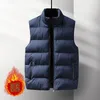 Heren Vesten Mouwloze Jassen Vrouwen Kleding 2023 Herfst Winter Vest Korte Slanke Verdikking Warm Vest Vrouwelijke Jas Zwart