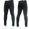 Jeans Masculino Calça Masculina Cintura Alta Zíper Stretch Calça Casual Slim Fit Masculino Tamanho Grande Lápis Denim Skinny para Homens 230715