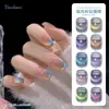 Poliska do paznokci 10pcs Kot Magnetyczny Poliska do paznokci Zestaw odblaskowy Glitter Browlotling Lawling Laser Gel zanurzeni Manicure LED UV 230715