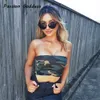 Kvinntankar Camis Orange Camo Sexig halter Tube Top Purple Strapless Bandeau Military Pink Camouflage Off Shoulder Femme 230715