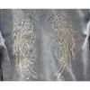 Men's Jackets Embroidered Jacket 20233 Fashion Stand Collar Jacke Plus Size Hip Hop Casual Wing Pattern Embroidery 5XL