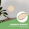 Ensembles de vaisselle couverture décorative bambou tissage panier de rangement porte-collation tamis plateau de fruits étui conteneur petit déjeuner pain