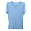 Waistcoats Suyadream Men Basic T Shirt Natural Silk V Neck Solid Kort ärmskjortor Vit Black Grey 2022 Spring Summer Top