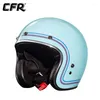 Cascos de moto Cafe Racer Casco CFR Retro Moto Knight Riding Casco Moto Racing 3/4 Cara abierta Oversize 4XL