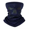 Bandanas crâne masque facial extérieur équitation vélo Ski demi-fantôme écharpe multi-usage cache-cou hiver Plus cachemire